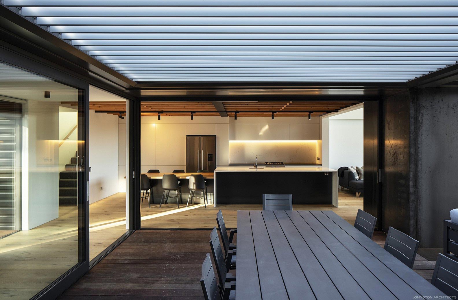 Johnston Architects 007 Architect Courtyard Large Fire Lifestyle Central Otago